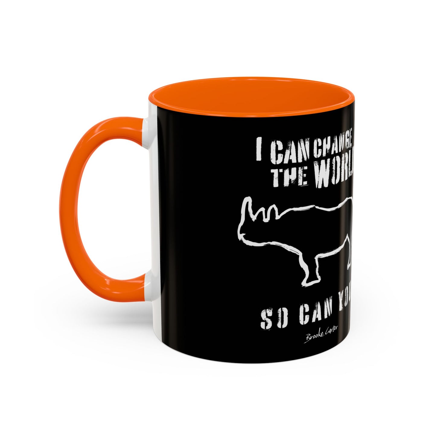'I can change the world' (rhino) mug