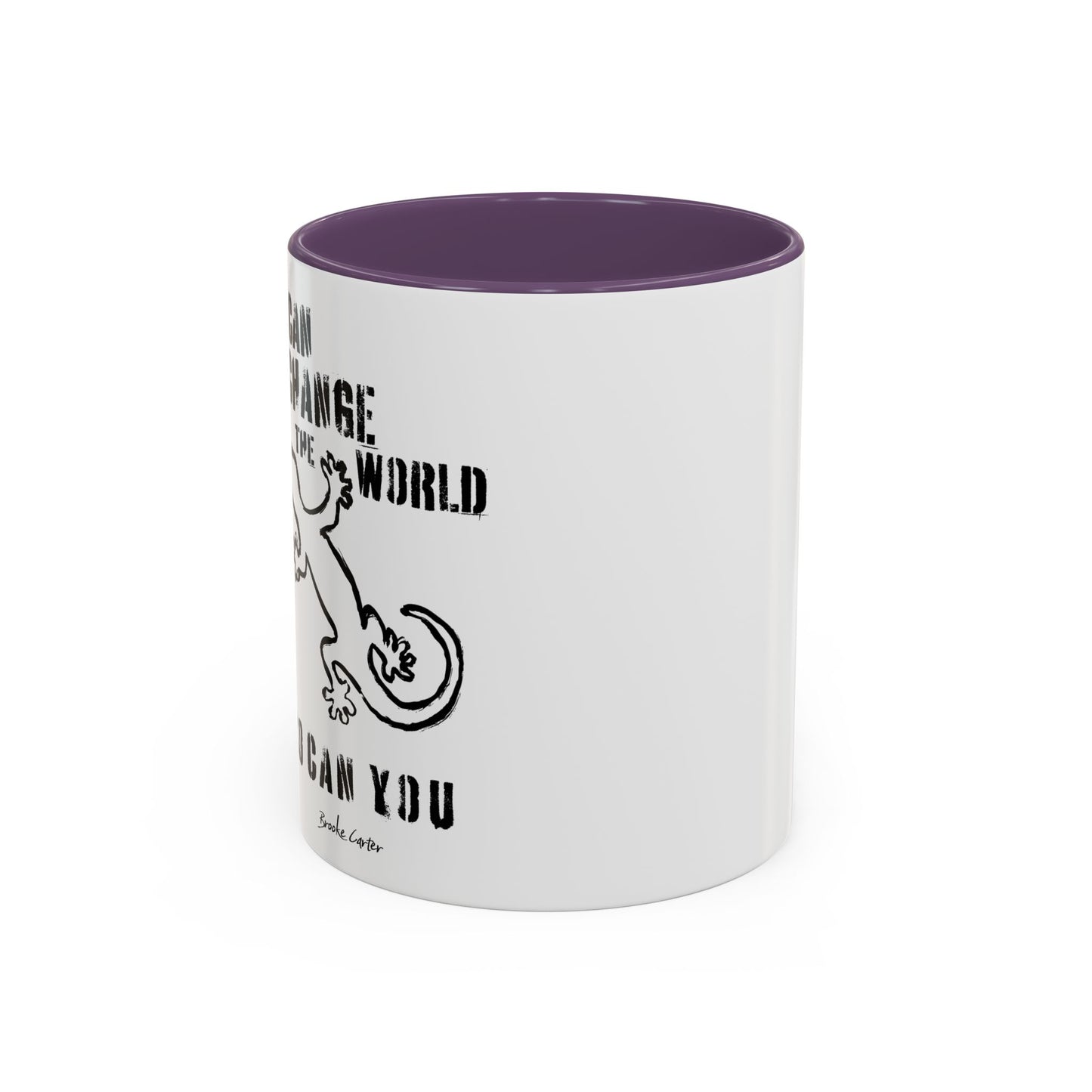 'I can change the world' (gecko) mug