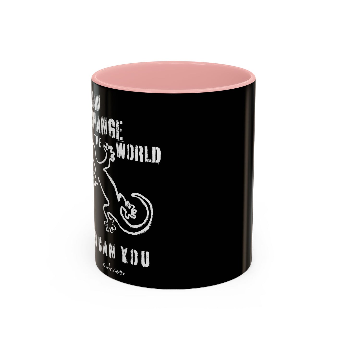 'I can change the world' (gecko) mug