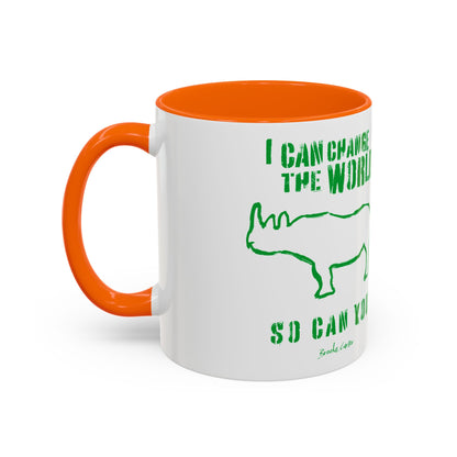 'I can change the world' (rhino) mug