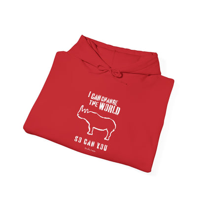 'I can change the world' (rhino) hoodie