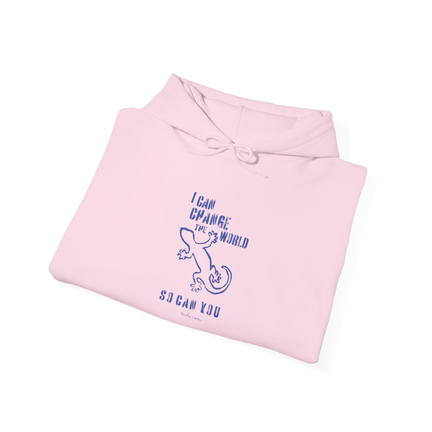 'I can change the world' (gecko) hoodie
