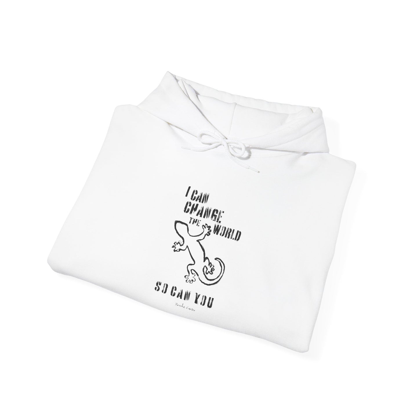 'I can change the world' (gecko) hoodie