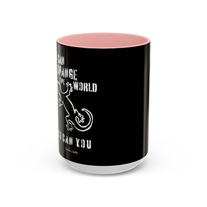 'I can change the world' (gecko) mug