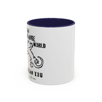 'I can change the world' (gecko) mug
