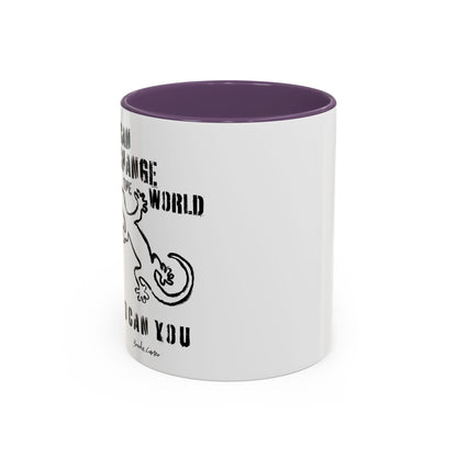 'I can change the world' (gecko) mug
