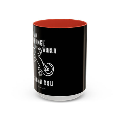 'I can change the world' (gecko) mug