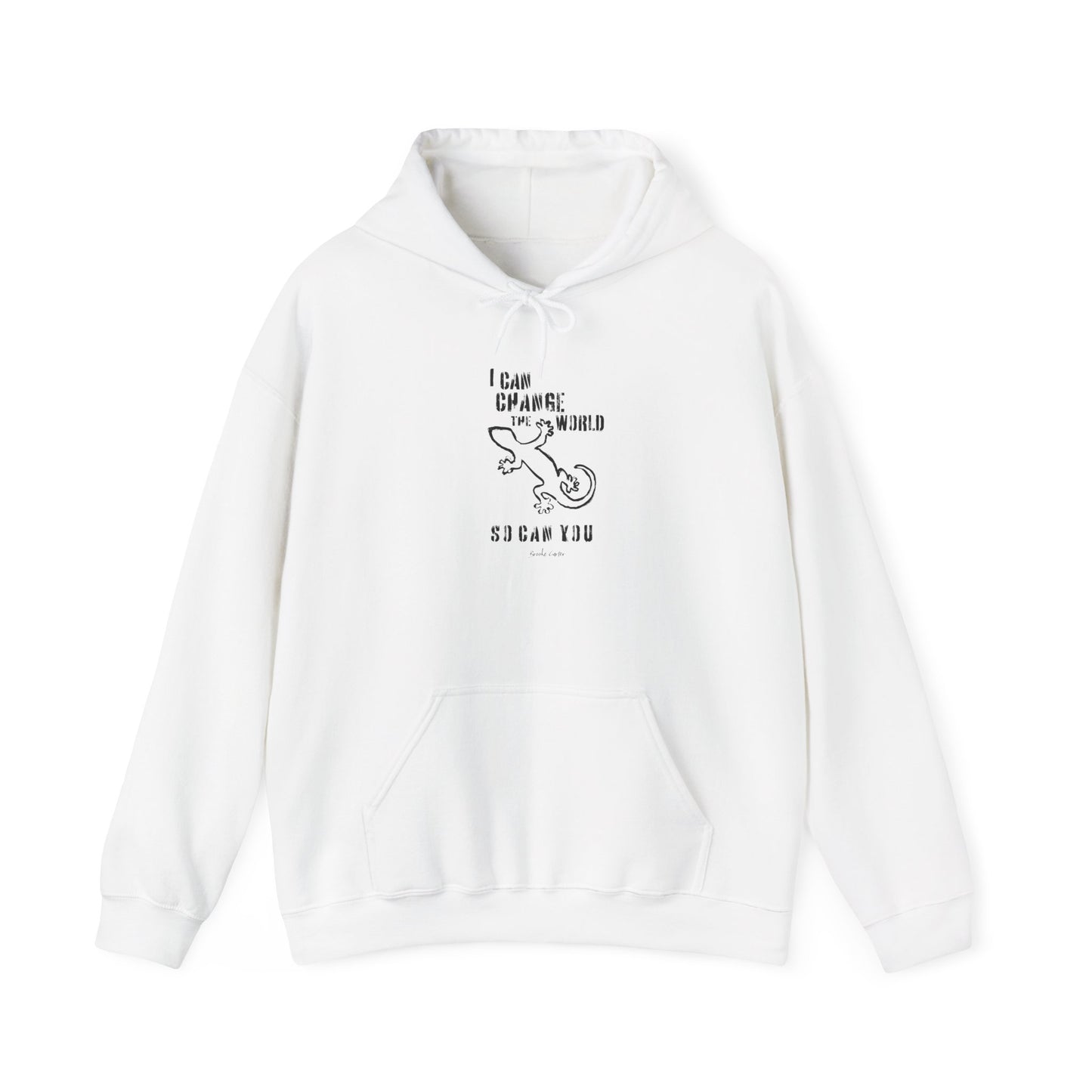 'I can change the world' (gecko) hoodie