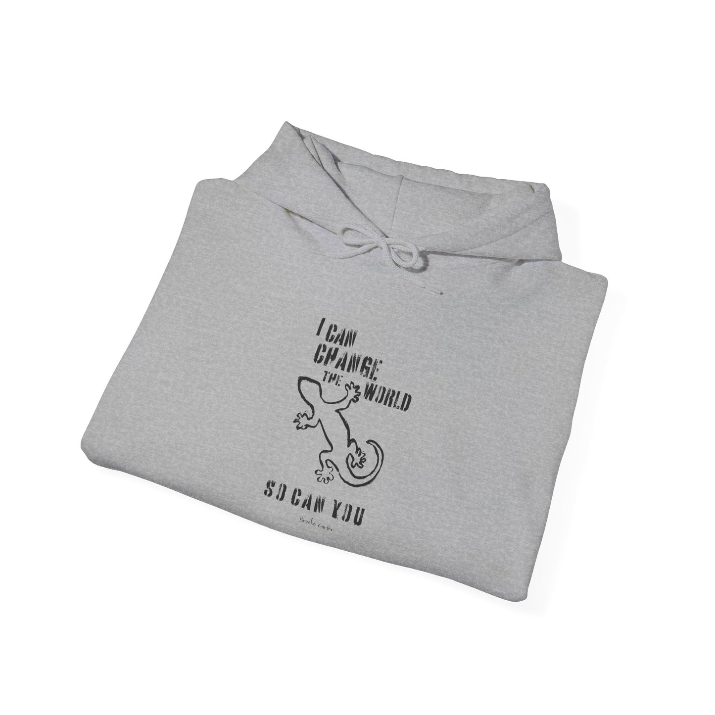 'I can change the world' (gecko) hoodie