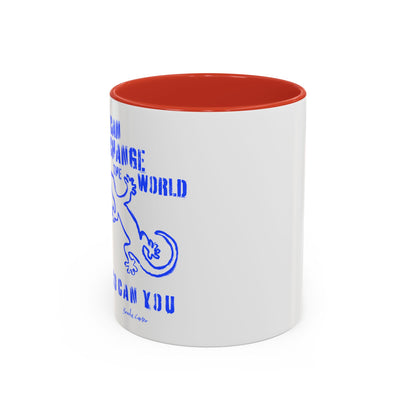 'I can change the world' (gecko) mug