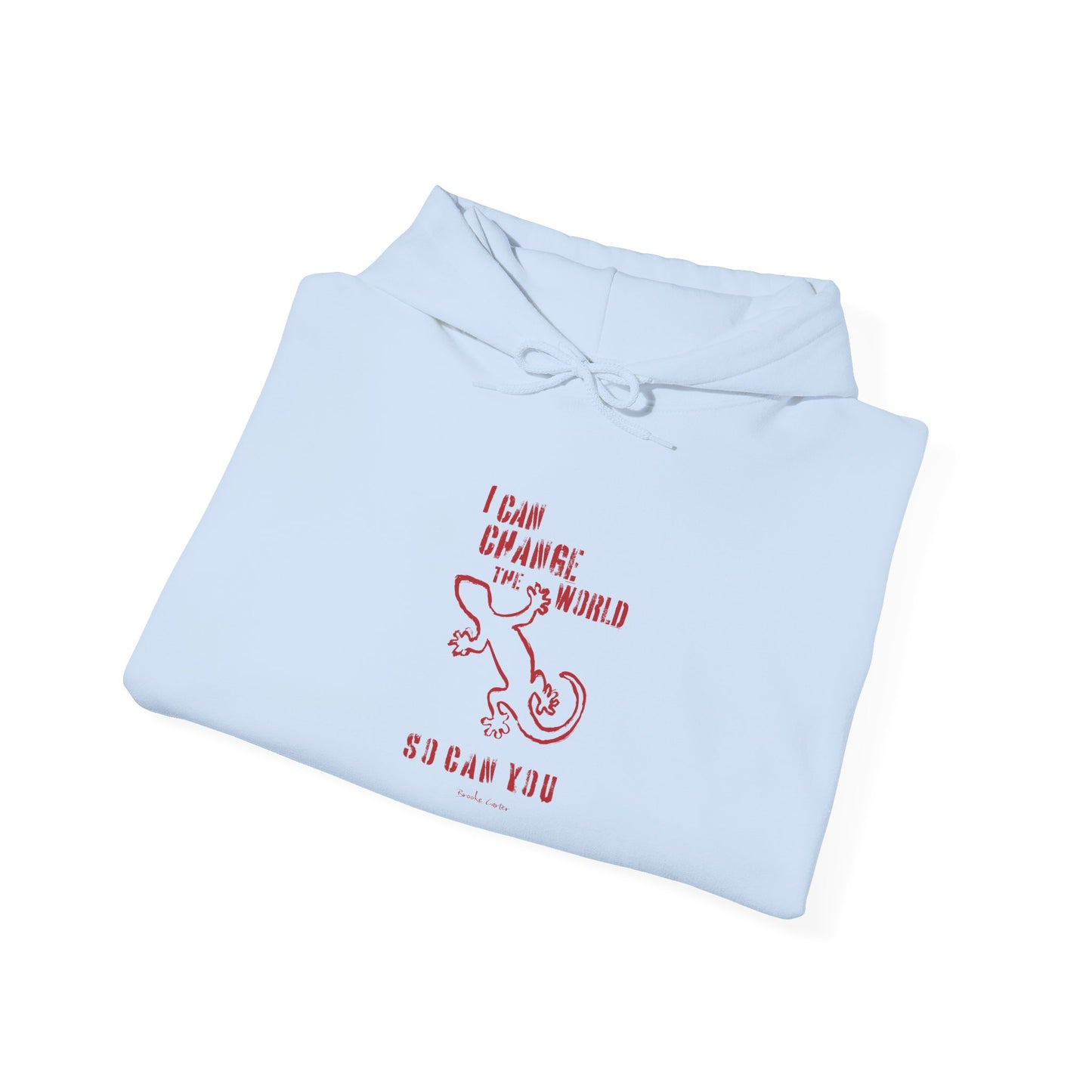 'I can change the world' (gecko) hoodie