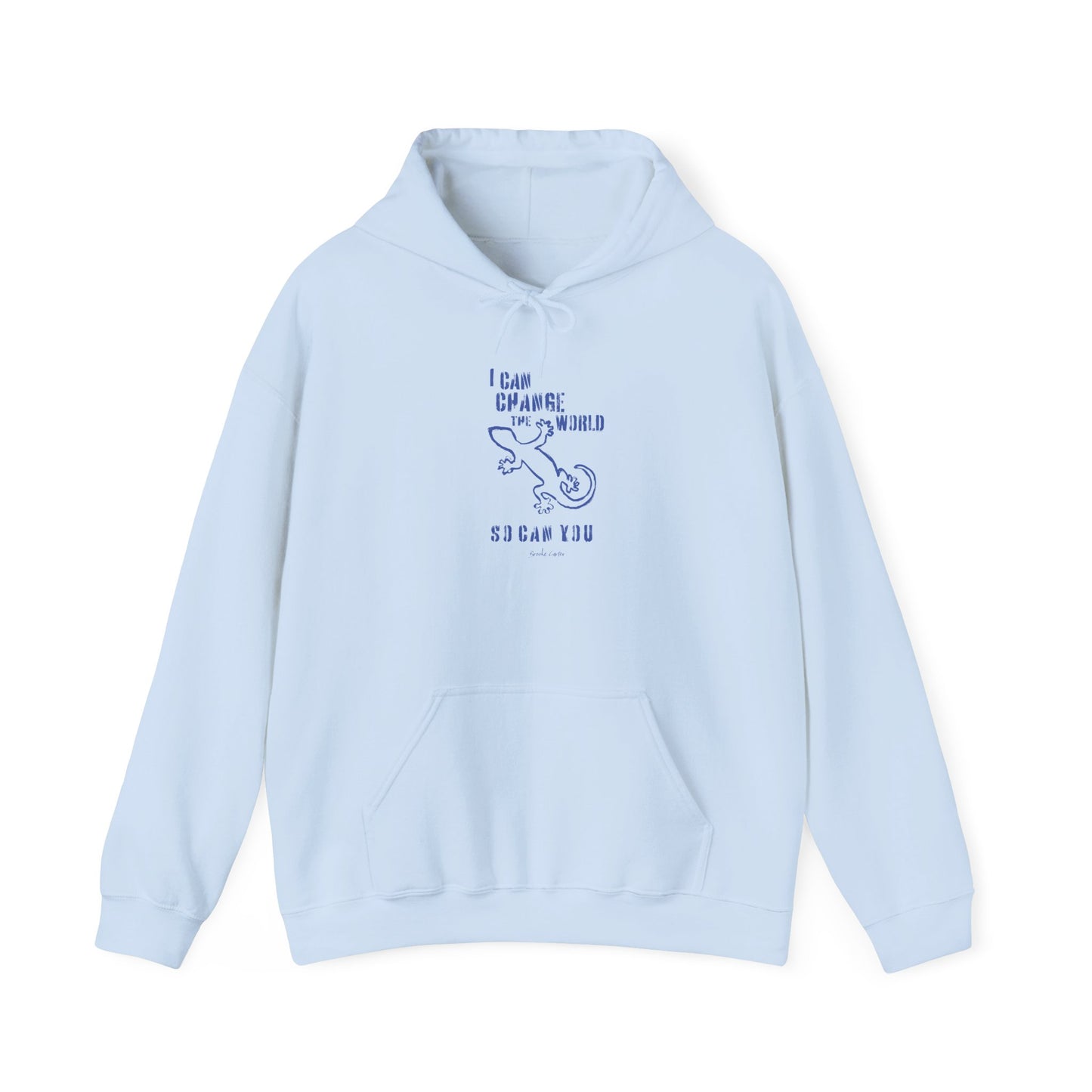 'I can change the world' (gecko) hoodie