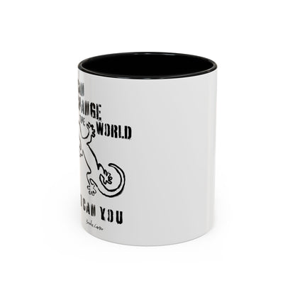 'I can change the world' (gecko) mug