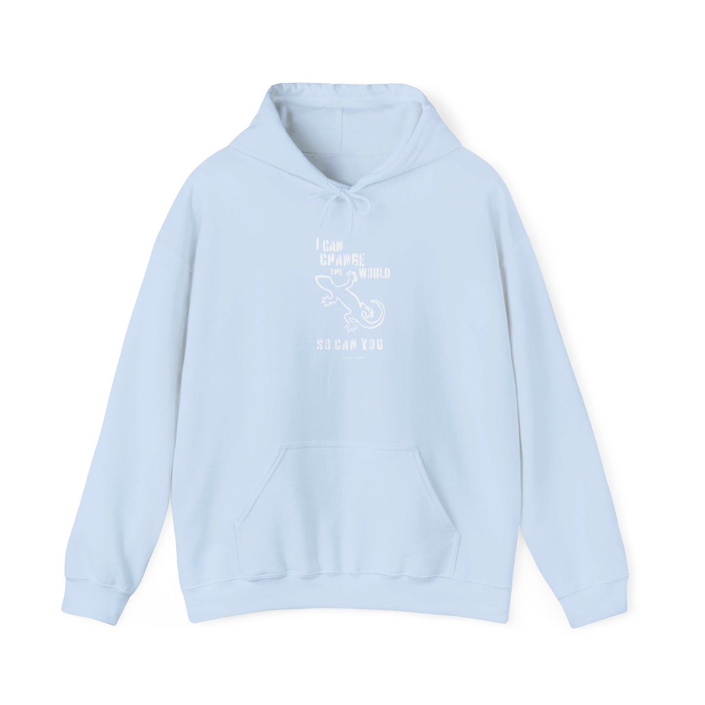 'I can change the world' (gecko) hoodie