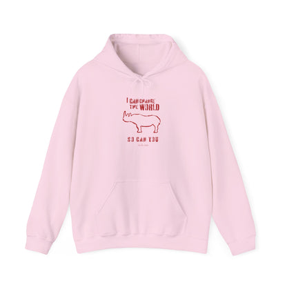 'I can change the world' (rhino) hoodie