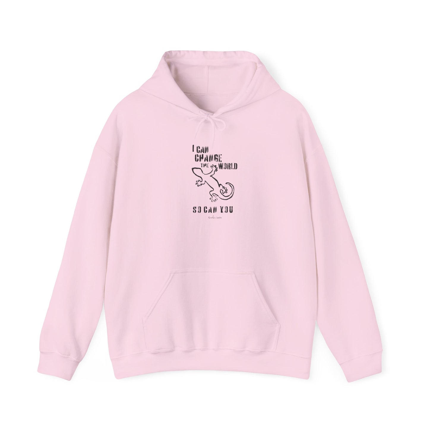 'I can change the world' (gecko) hoodie