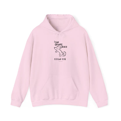 'I can change the world' (gecko) hoodie