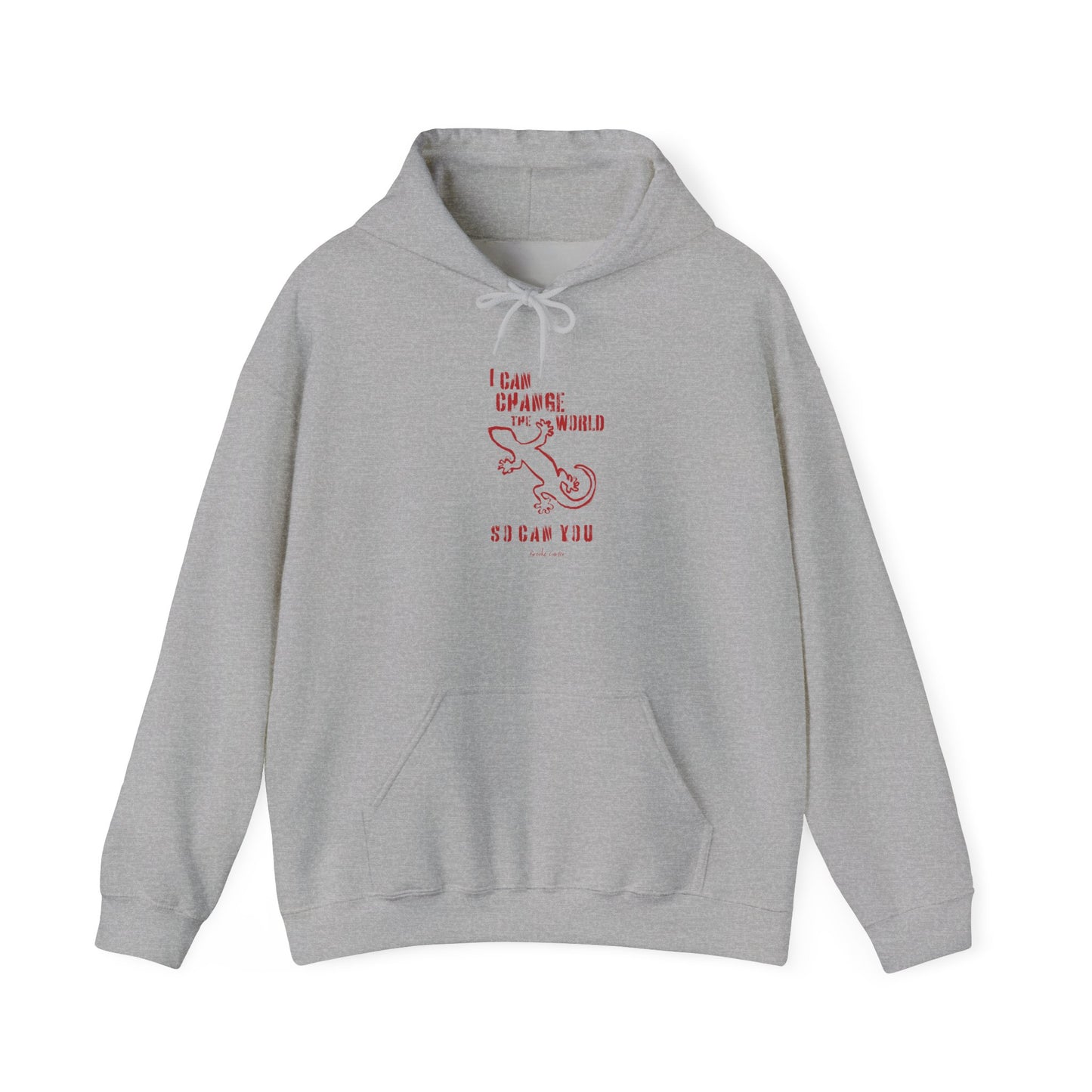 'I can change the world' (gecko) hoodie