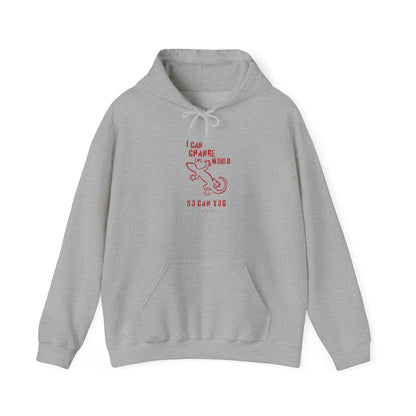 'I can change the world' (gecko) hoodie