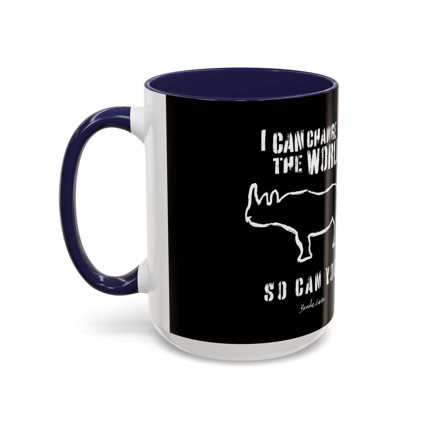 'I can change the world' (rhino) mug