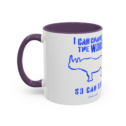 'I can change the world' (rhino) mug