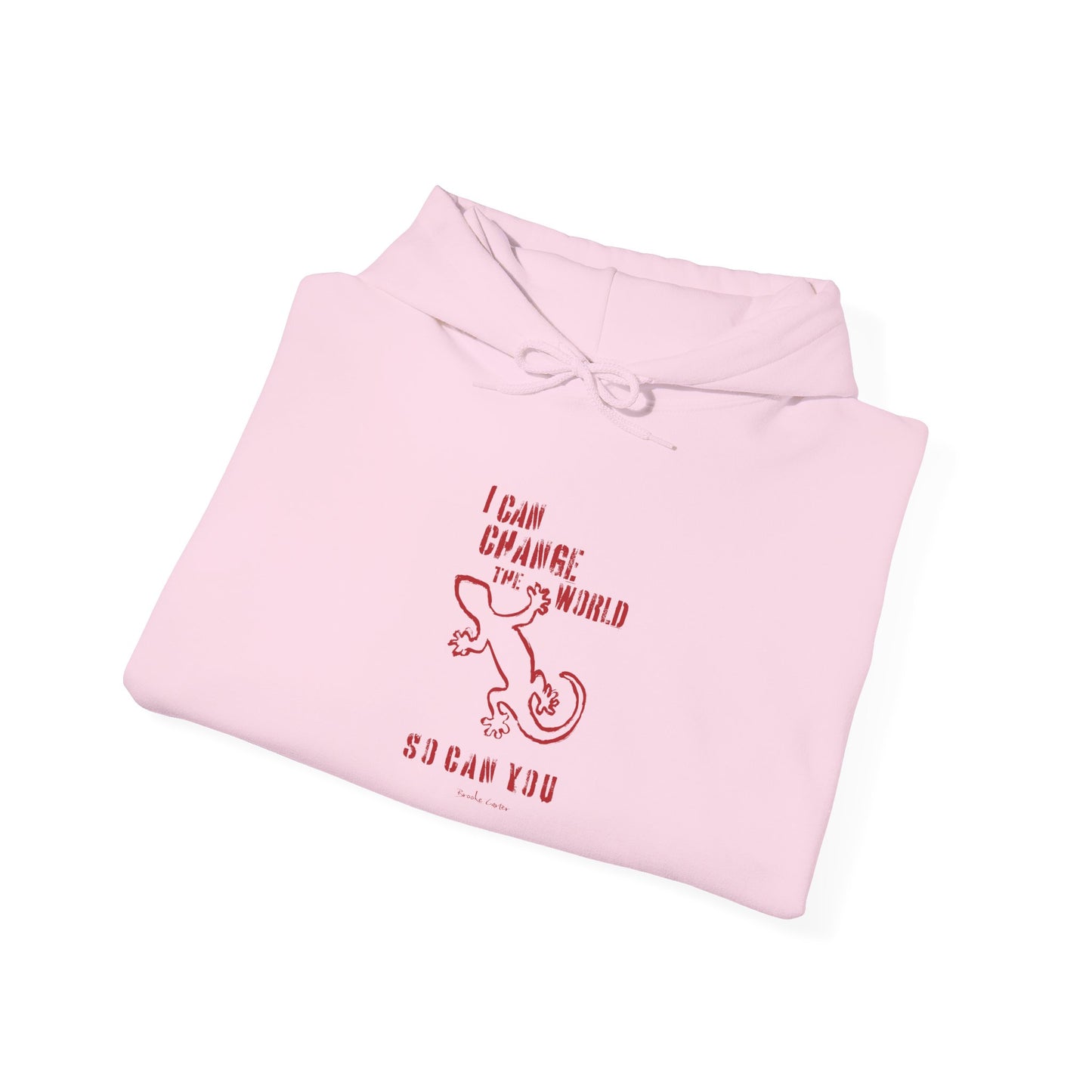 'I can change the world' (gecko) hoodie
