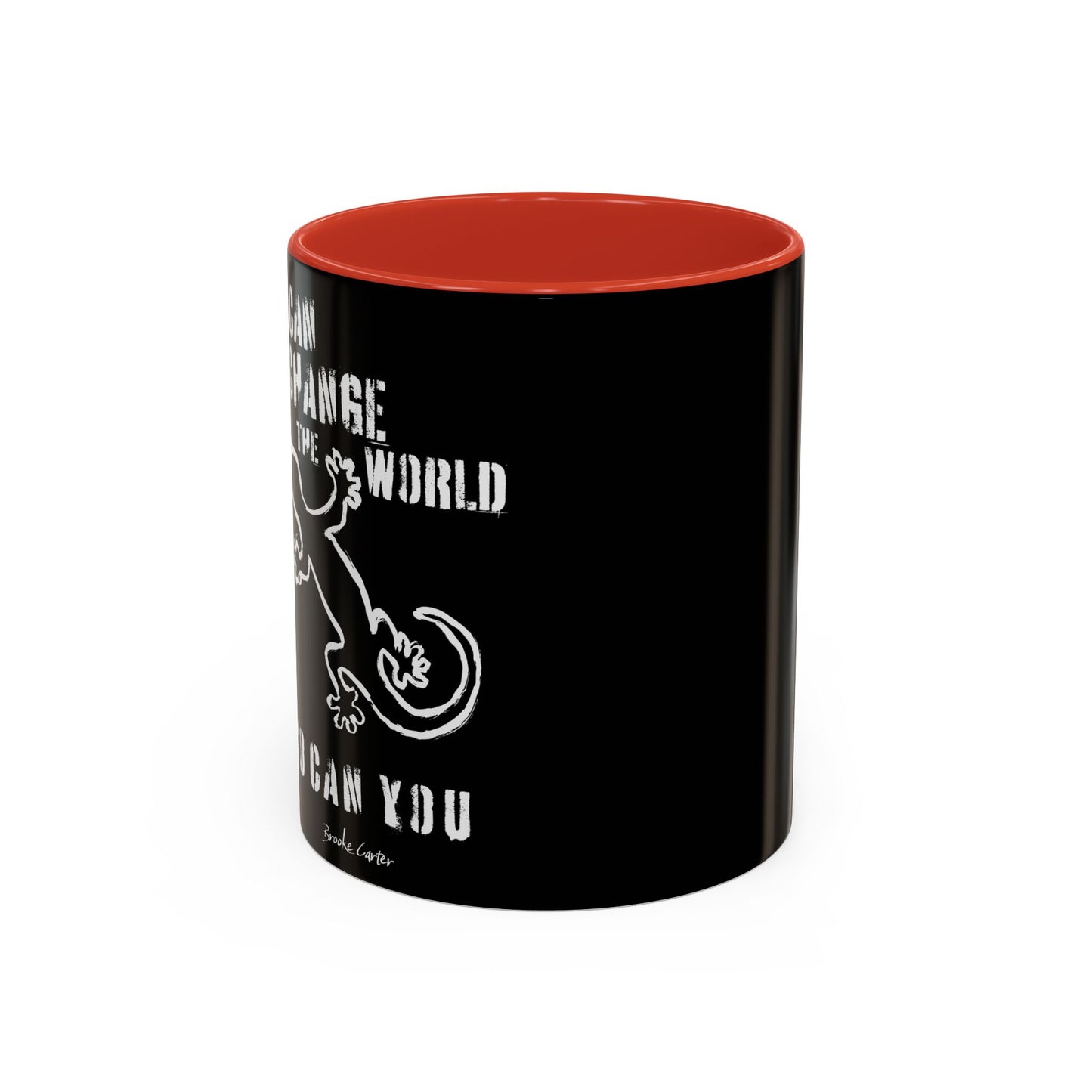 'I can change the world' (gecko) mug