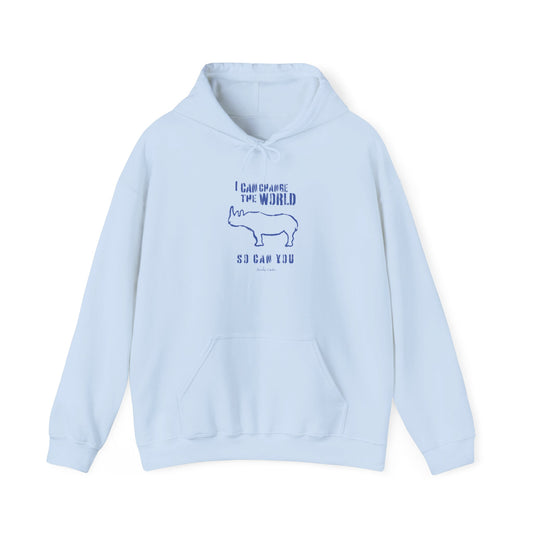 'I can change the world' (rhino) hoodie