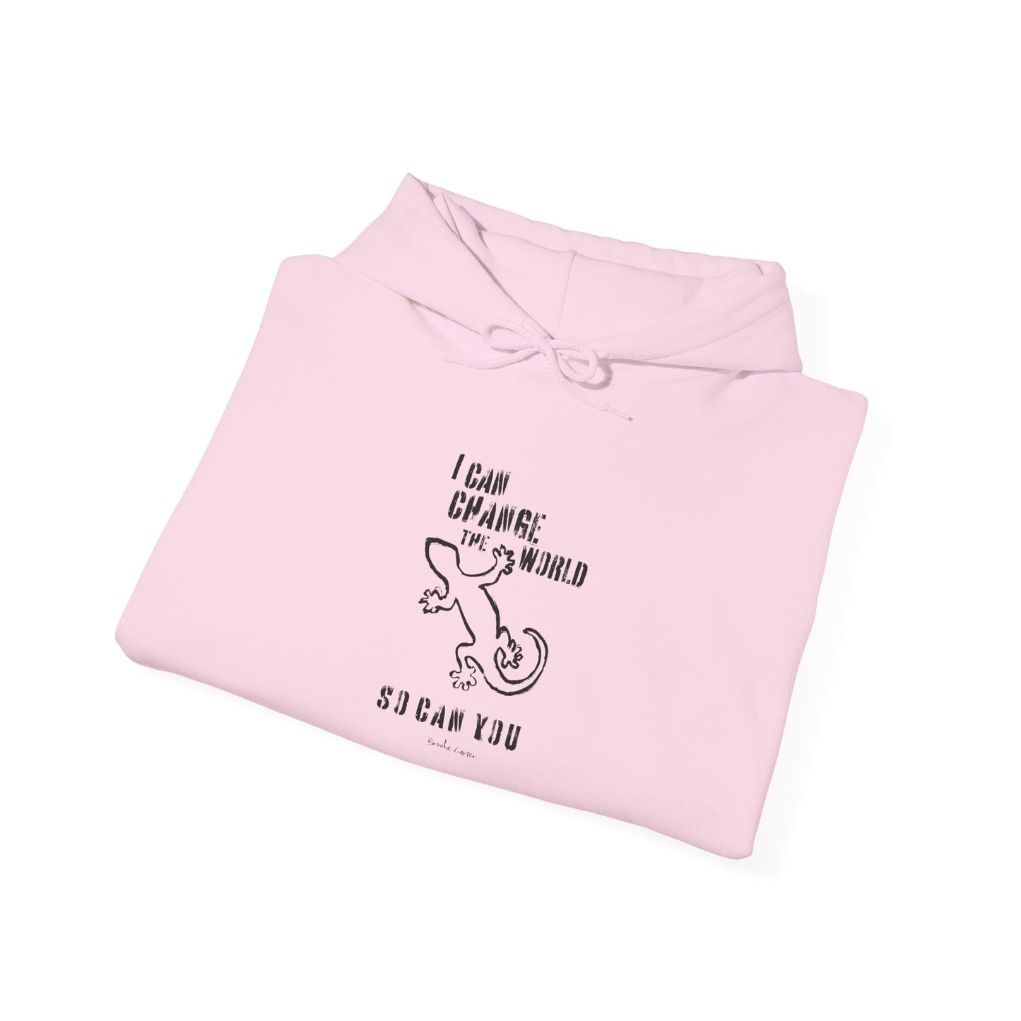 'I can change the world' (gecko) hoodie