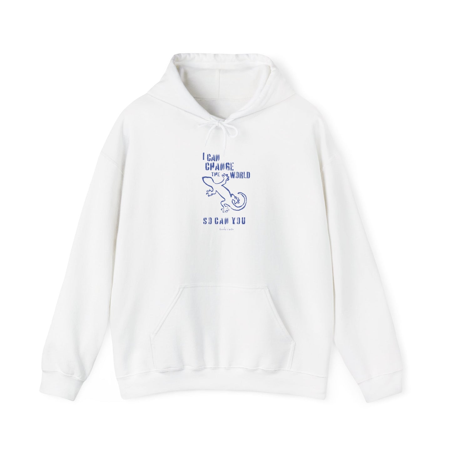 'I can change the world' (gecko) hoodie