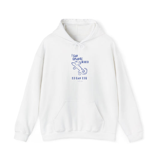 'I can change the world' (gecko) hoodie