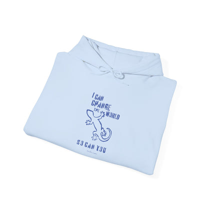 'I can change the world' (gecko) hoodie