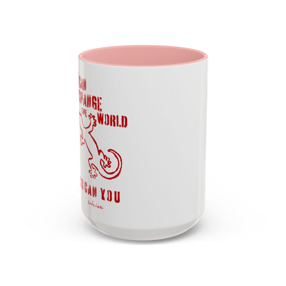 'I can change the world' (gecko) mug