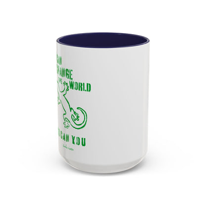 'I can change the world' (gecko) mug