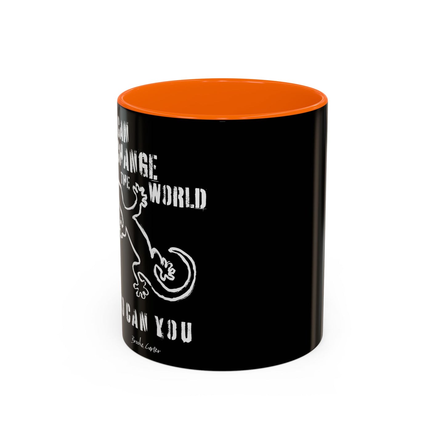 'I can change the world' (gecko) mug
