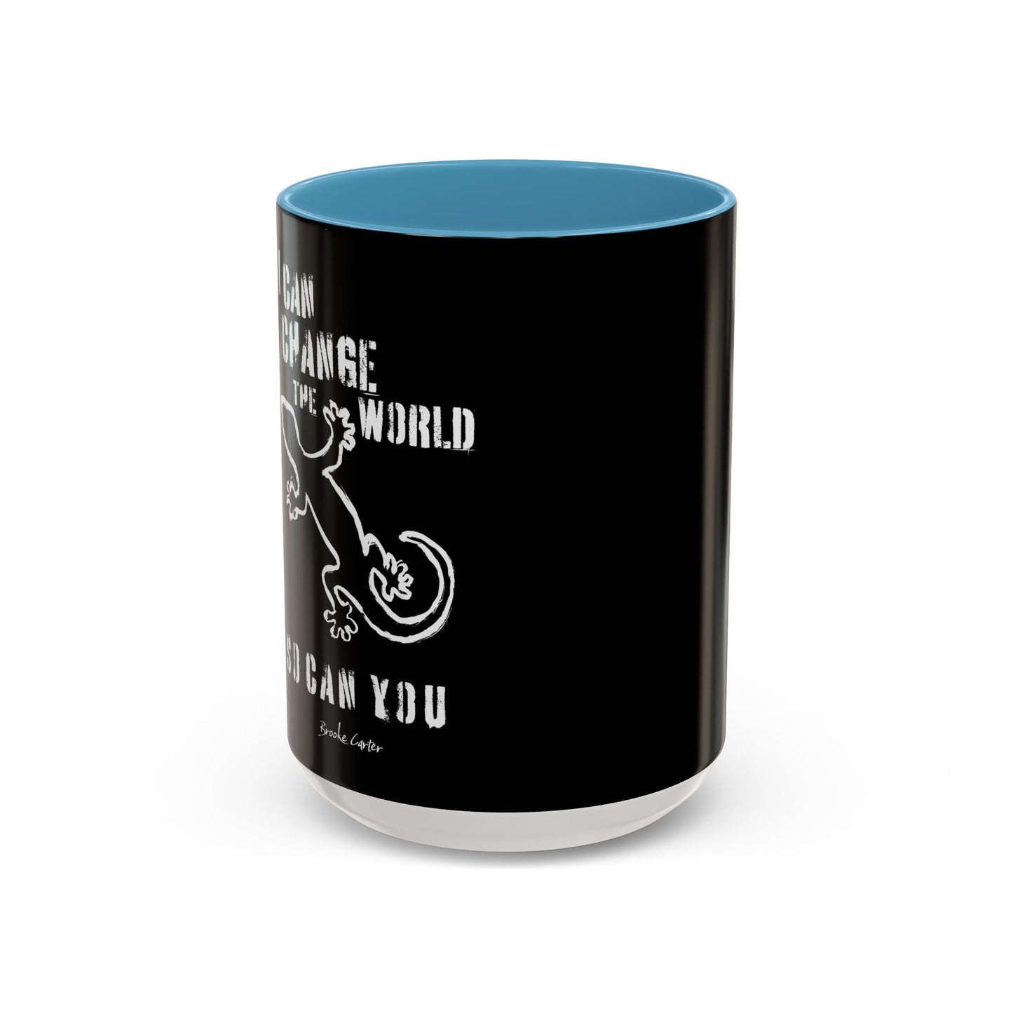 'I can change the world' (gecko) mug