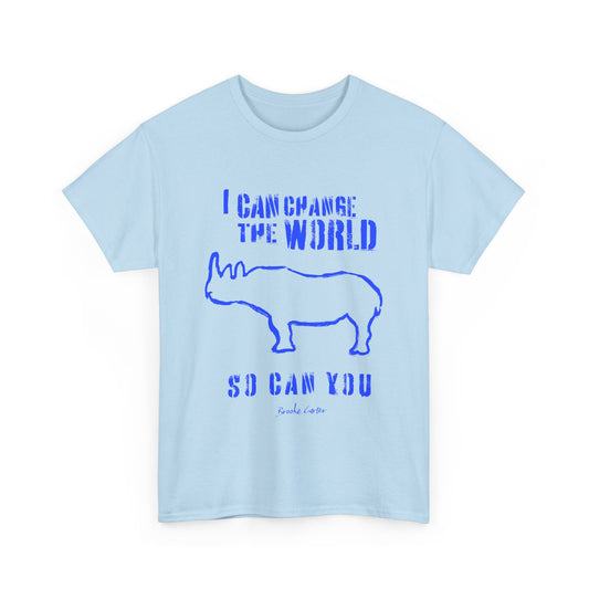 'I can change the world' (Rhino)  Cotton Tee
