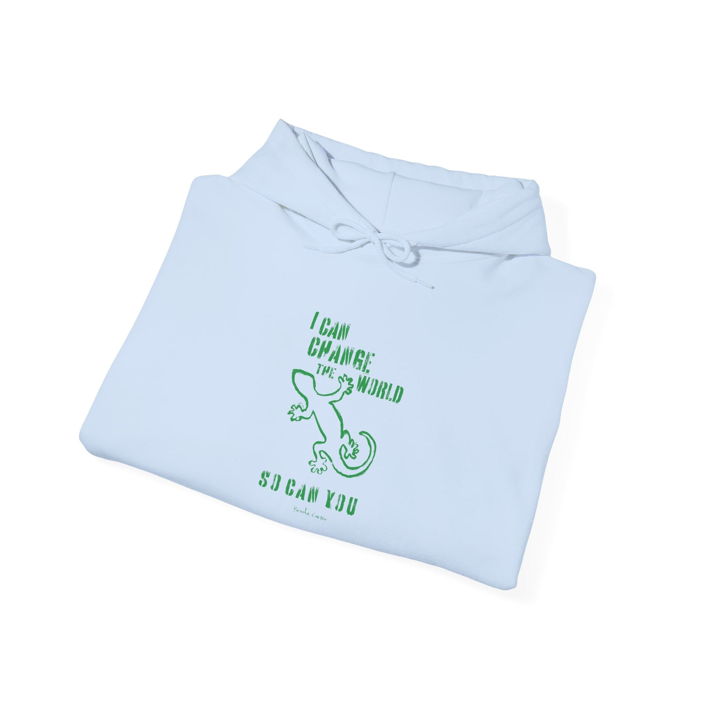 'I can change the world' (gecko) hoodie