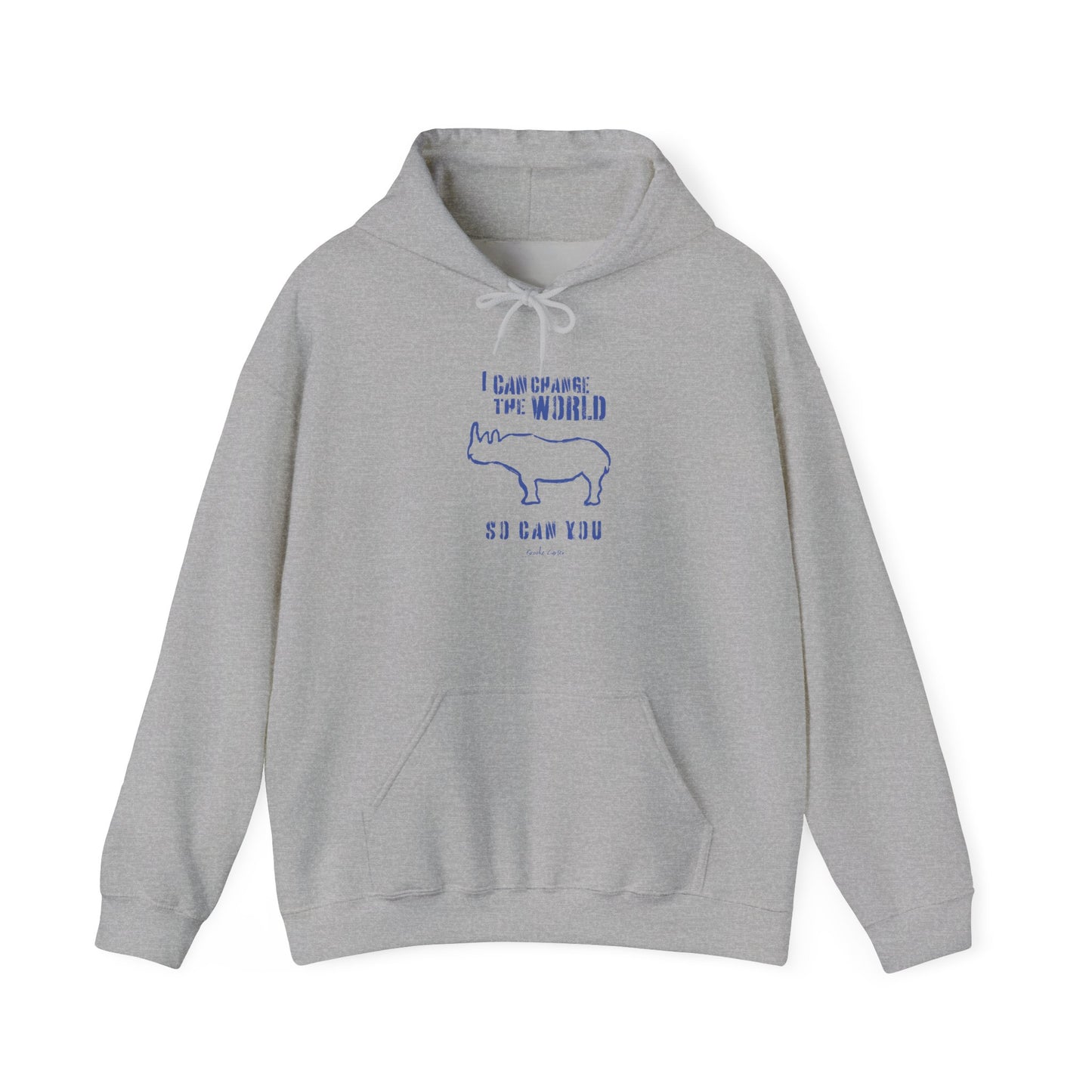 'I can change the world' (rhino) hoodie