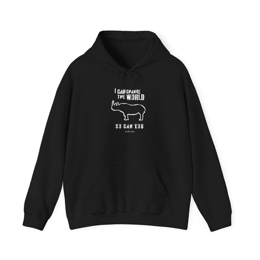 'I can change the world' (rhino) hoodie