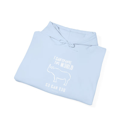 'I can change the world' (rhino) hoodie