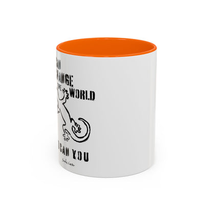 'I can change the world' (gecko) mug