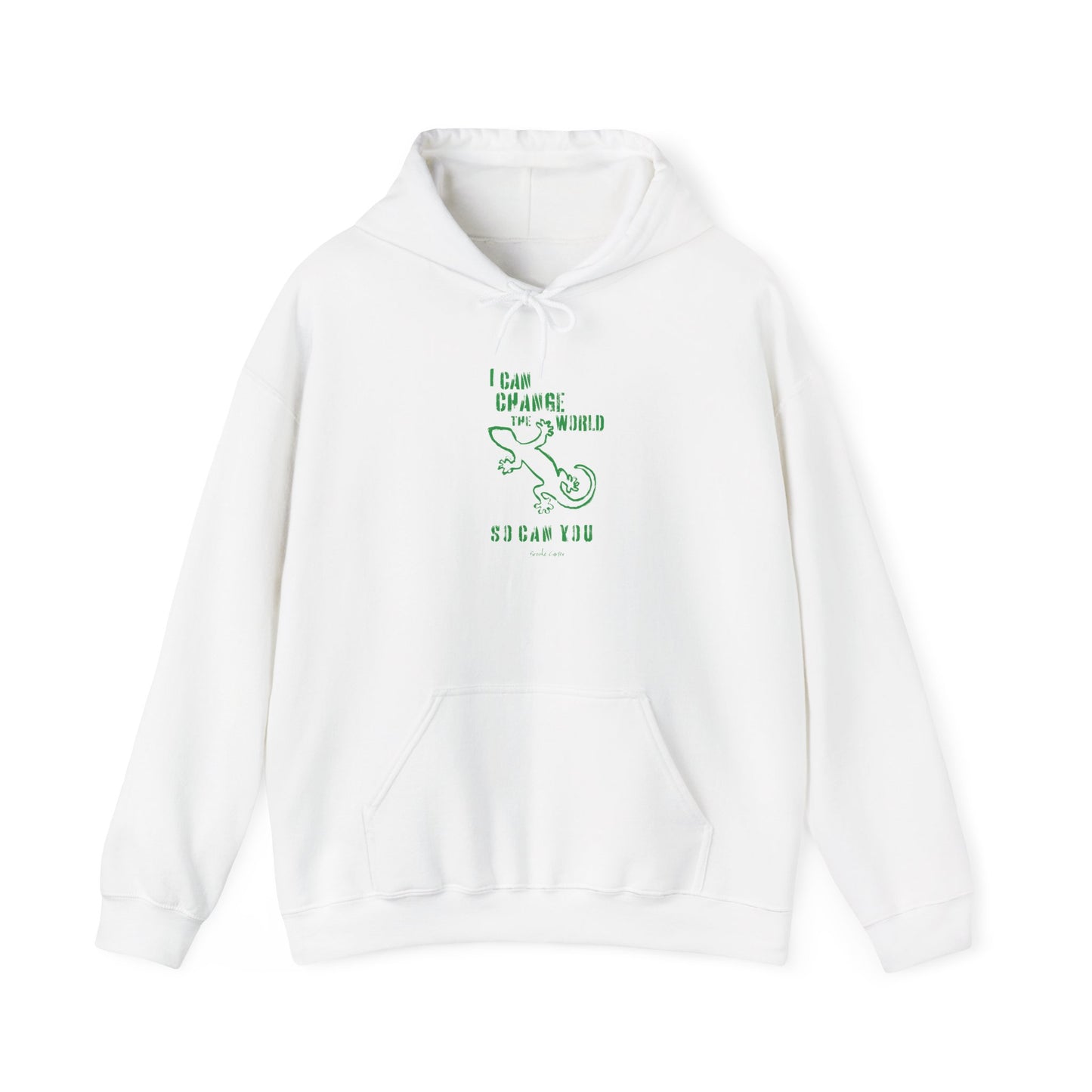 'I can change the world' (gecko) hoodie