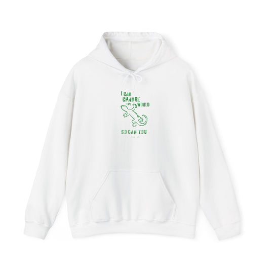 'I can change the world' (gecko) hoodie