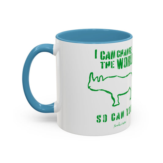 'I can change the world' (rhino) mug