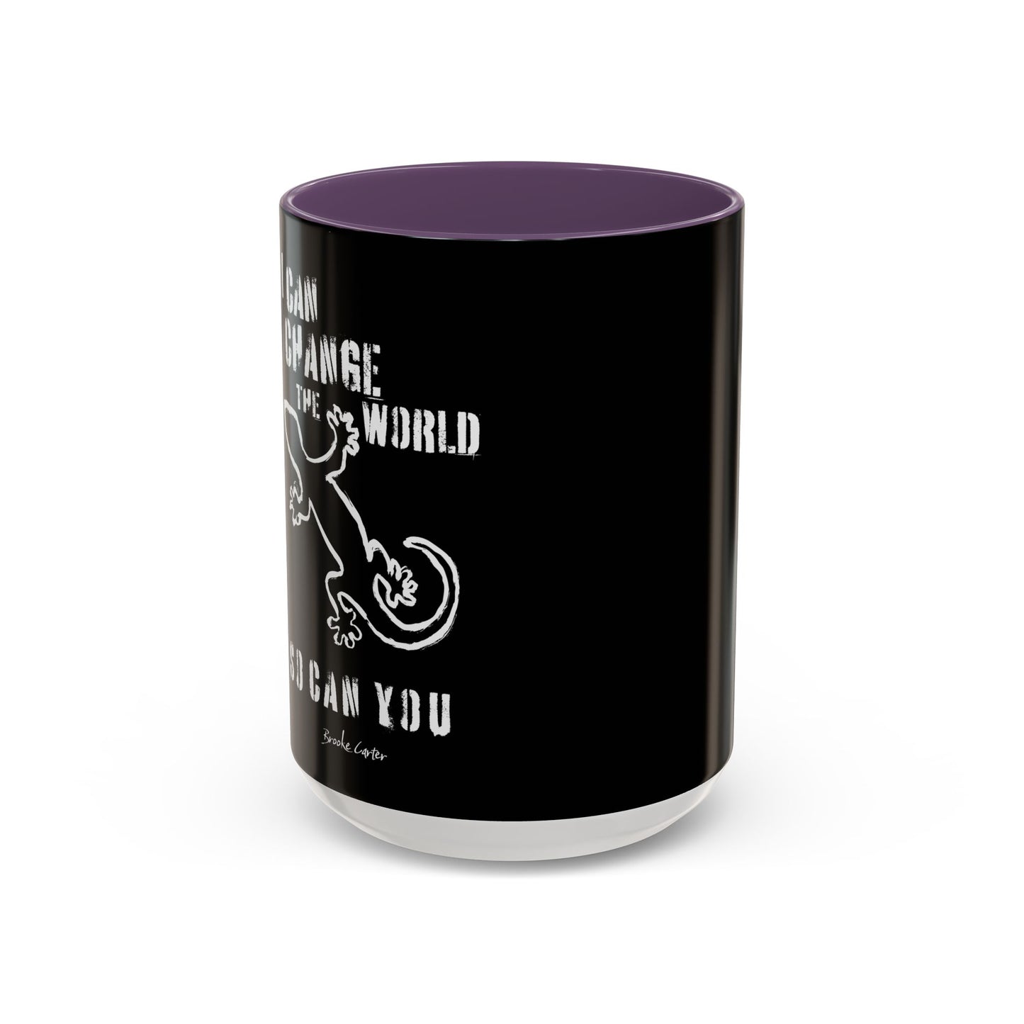 'I can change the world' (gecko) mug