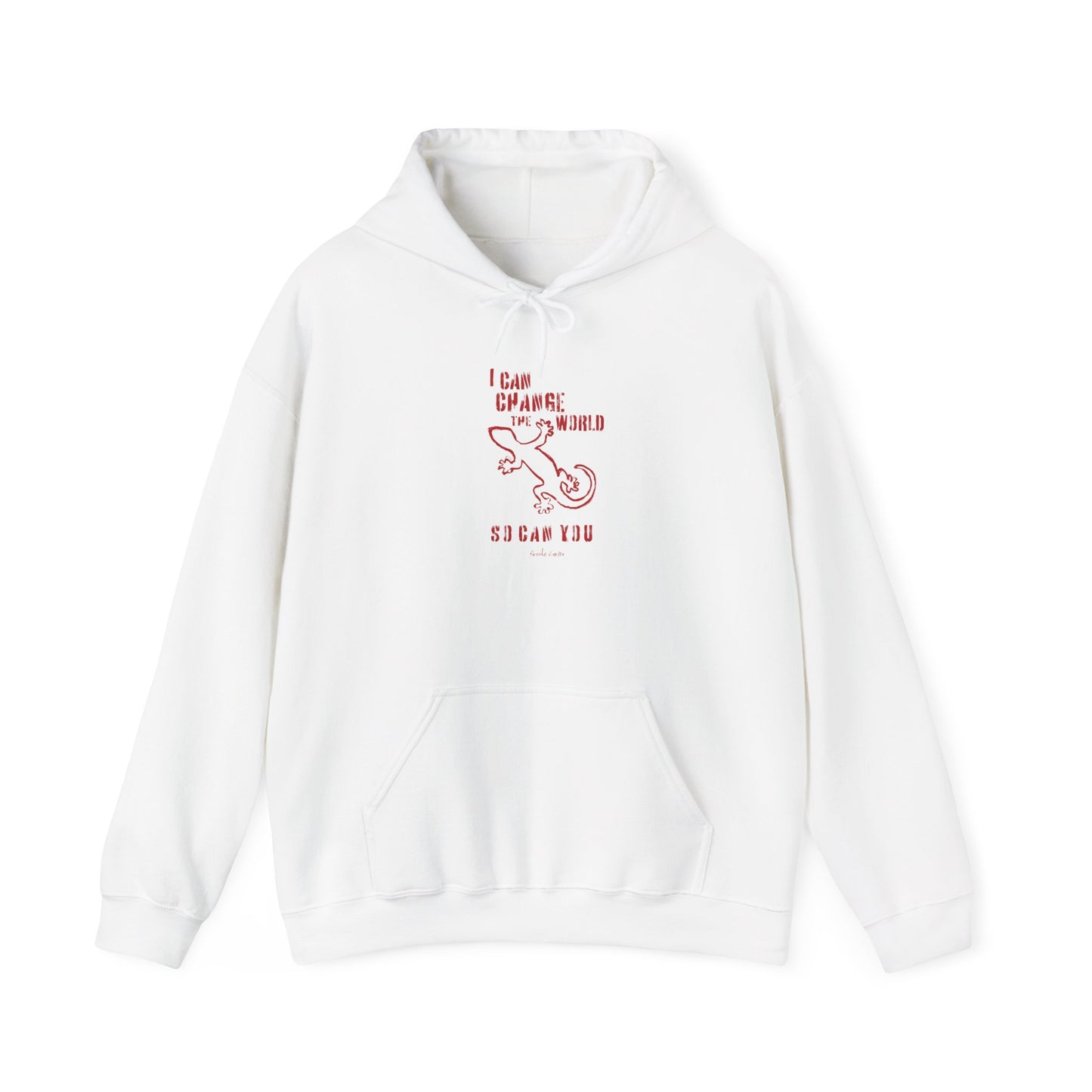 'I can change the world' (gecko) hoodie
