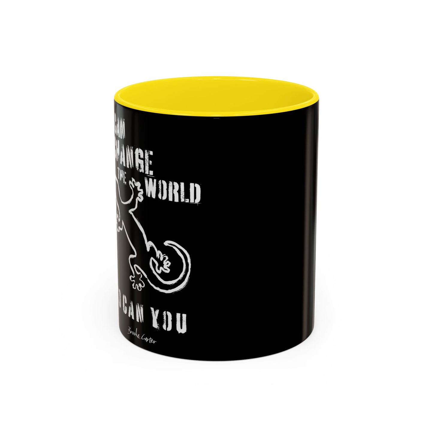 'I can change the world' (gecko) mug