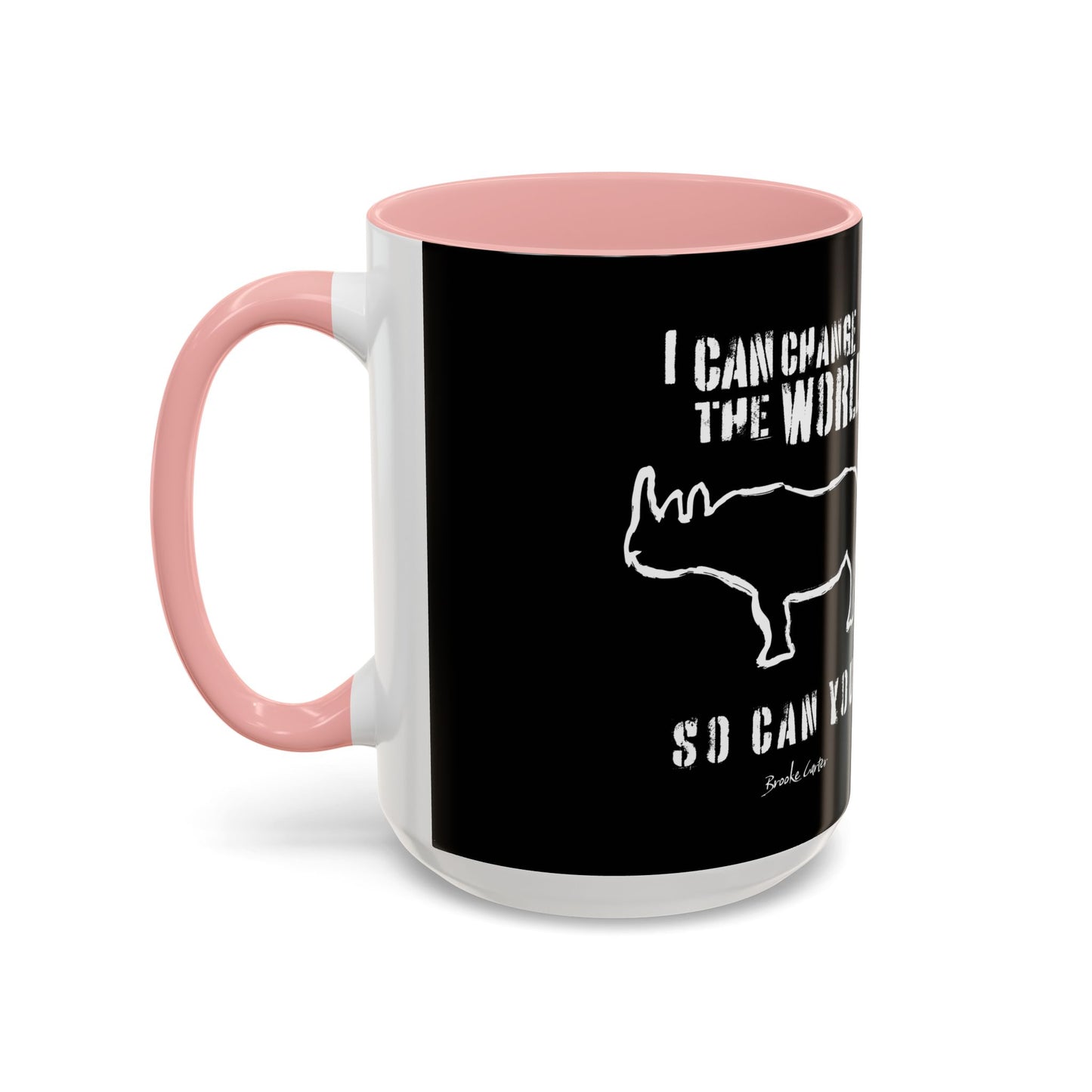 'I can change the world' (rhino) mug