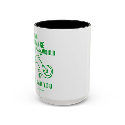 'I can change the world' (gecko) mug